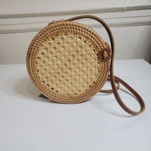 Rattan Circle Boho Bag